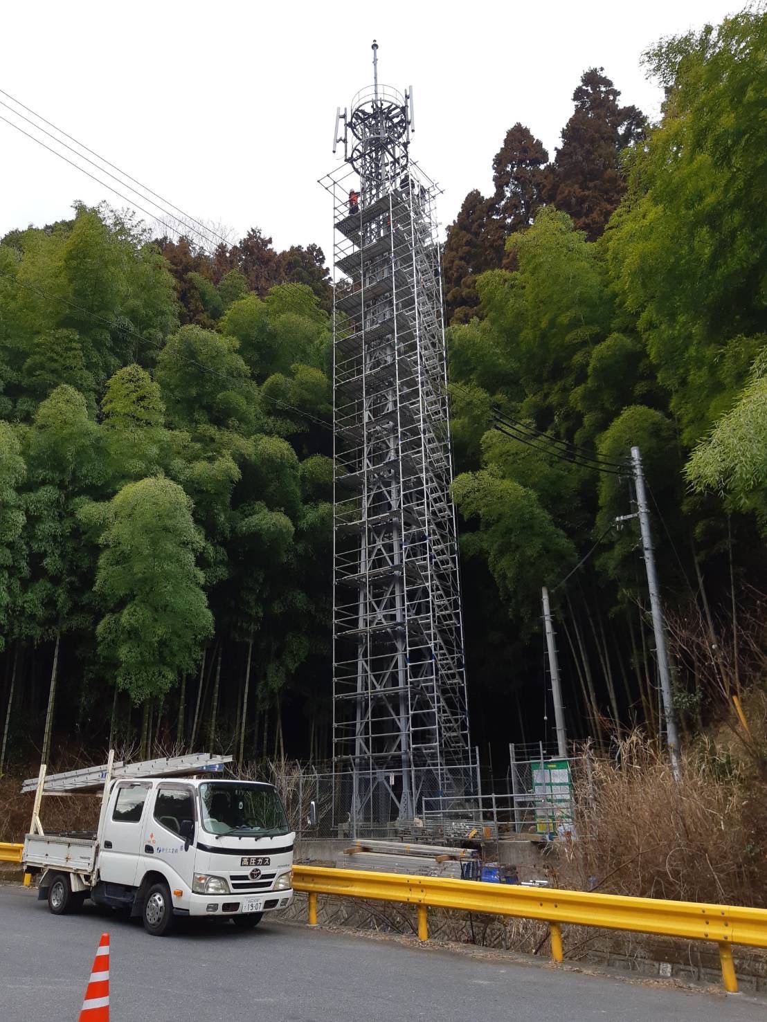J TOWER鉄塔塗装　和木関ヶ浜南のうち足場工事 サムネイル